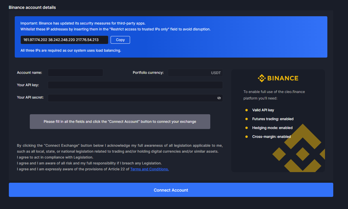 API connection validation points