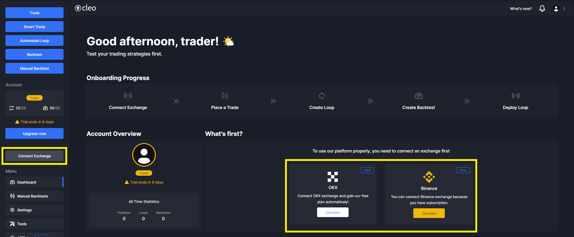 How to start Live Trading?